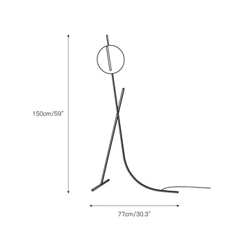 Athletes Floor Lamp – detail 5 — Dimension drawings 2