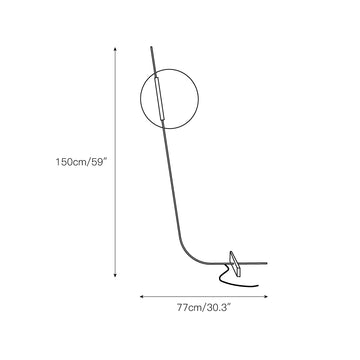 Athletes Floor Lamp – detail 4 — Dimension drawings 1