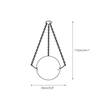 Atlas Alabaster Pendant Lamp – detail 4 — Dimension drawings 1