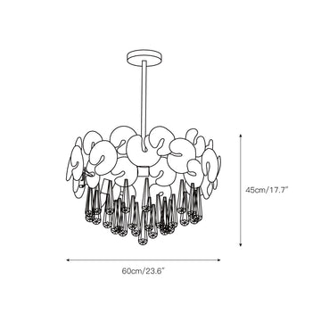 Atlas Crystal Chandelier – detail 3 — Dimension drawings 1
