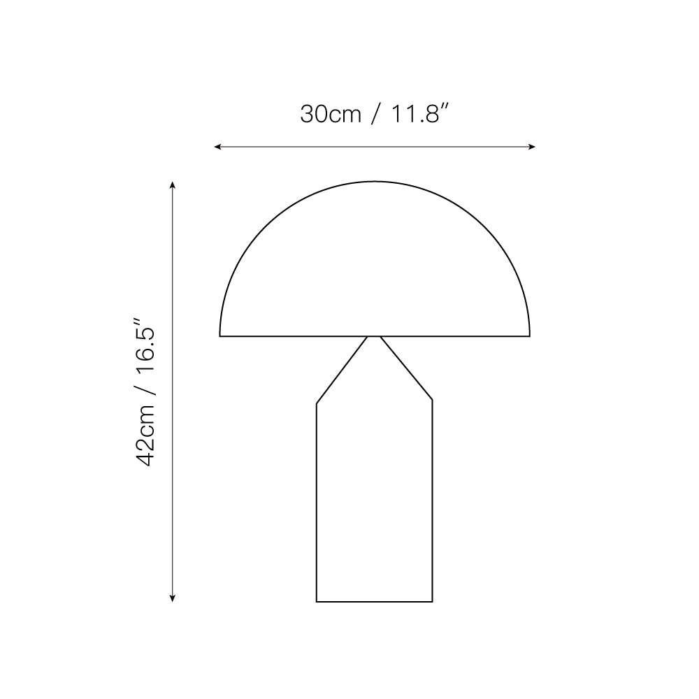 Lampe de table en albâtre Atollo