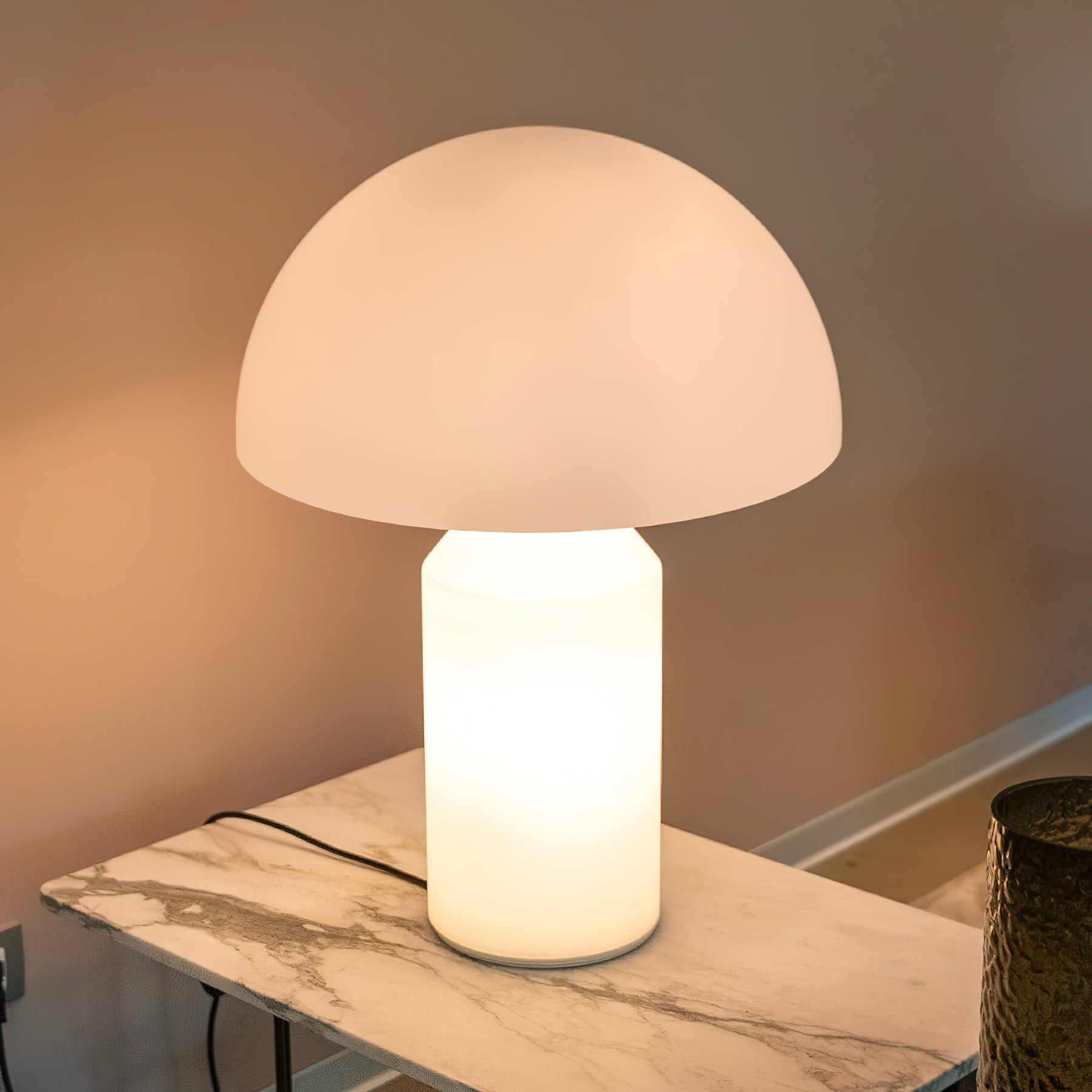 Lampe de table en verre Atollo