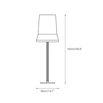 Audrey Contardi Floor Lamp – detail 5 — Dimension drawings 1