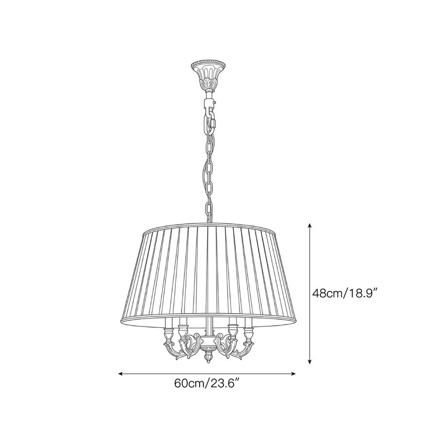 Augusta Drum Pendant Lamp – detail 4 — Dimension drawings 2