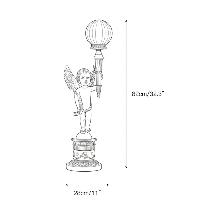 Auguste Moreau Table Lamp – detail 3 — Dimension drawings 1