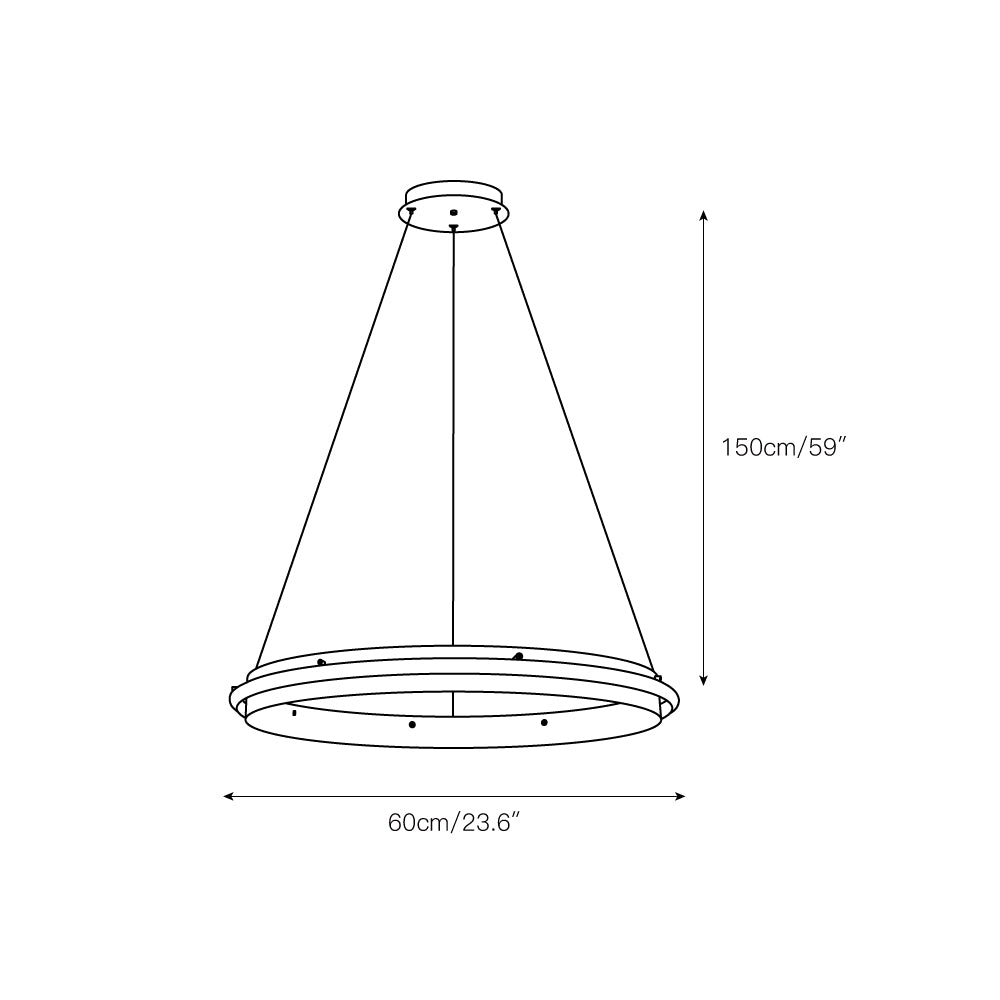 Aura LED-Kronleuchter aus Acryl