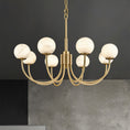 Bild in Galerie-Betrachter laden, Aurelian Alabaster Globe Chandelier
