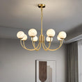 Load image into Gallery viewer, Aurelian Alabaster Globe Chandelier
