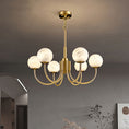 Load image into Gallery viewer, Aurelian Alabaster Globe Chandelier
