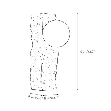 Aureum Wall Lamp – detail 3 — Dimension drawings 1