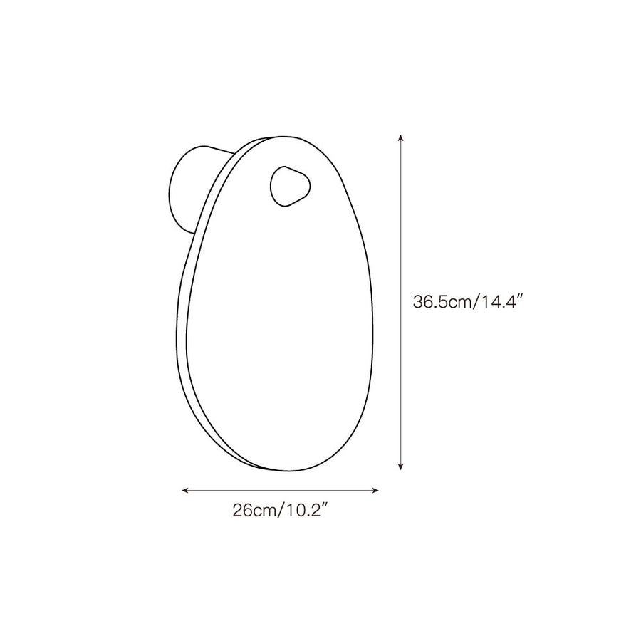 Aurora Marble Wall Lamp – detail 3 — Dimension drawings 1