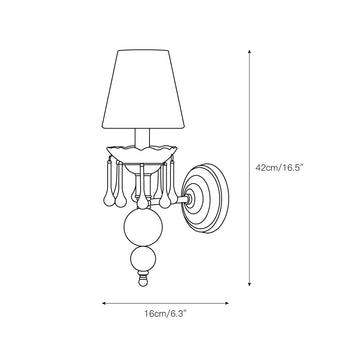 Avala Wall Lamp – detail 3 — Dimension drawings 1