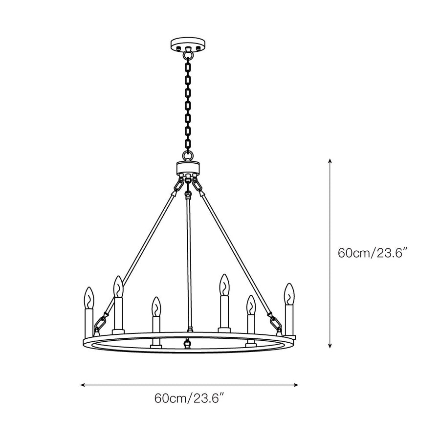 Avalee Chandelier – detail 5 — Dimension drawings 2