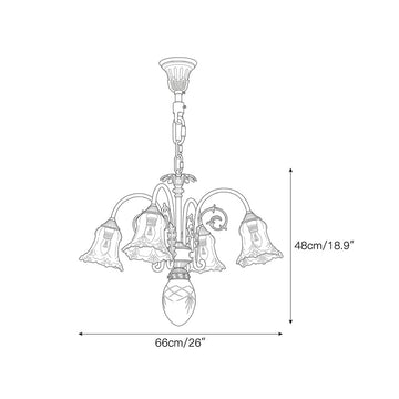 Aveline Chandelier – detail 3 — Dimension drawings 1