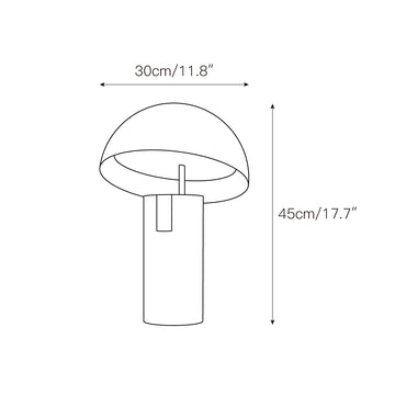 Avo Table Lamp – detail 4 — Dimension drawings 1