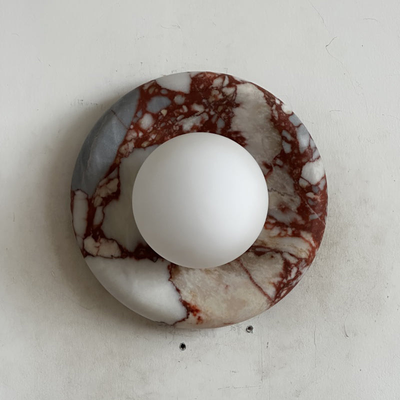 Orli Red Marble Sconce