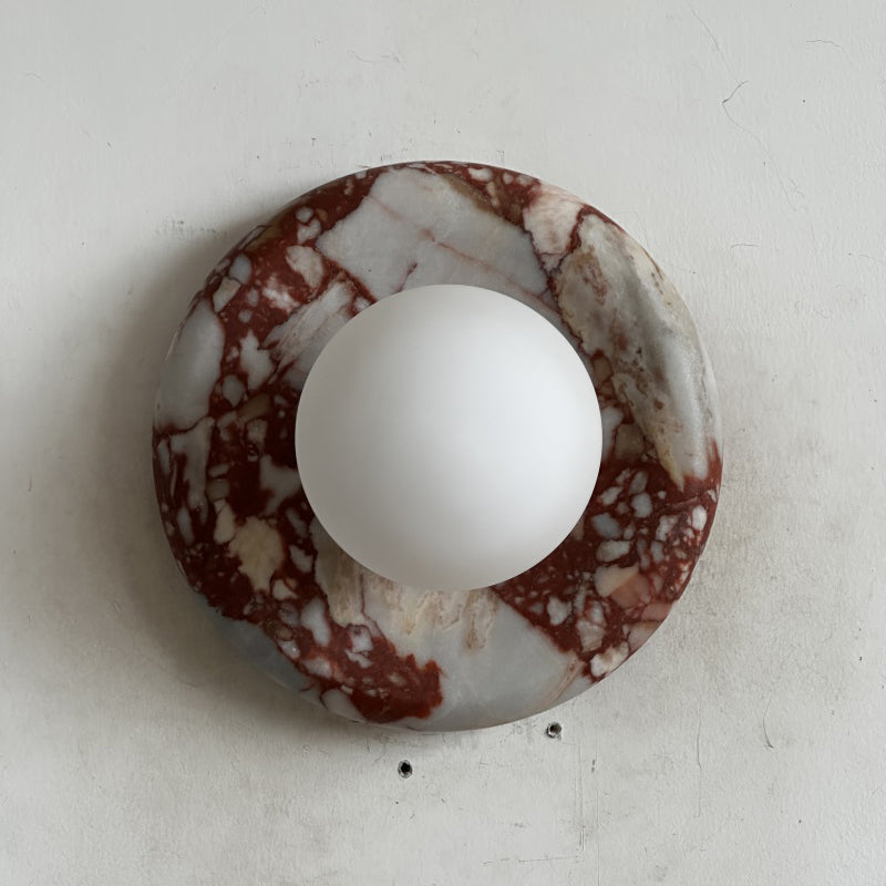Orli Red Marble Sconce
