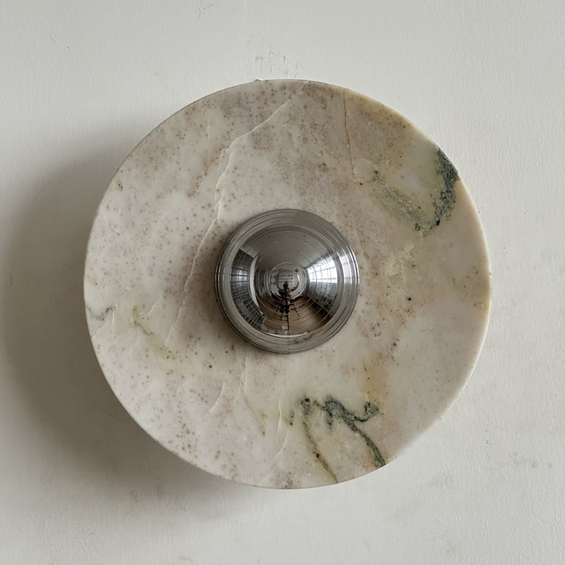 Calacatta Round Marble Sconce
