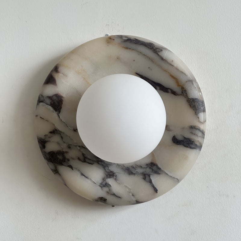 Orli Beige Marble Sconce