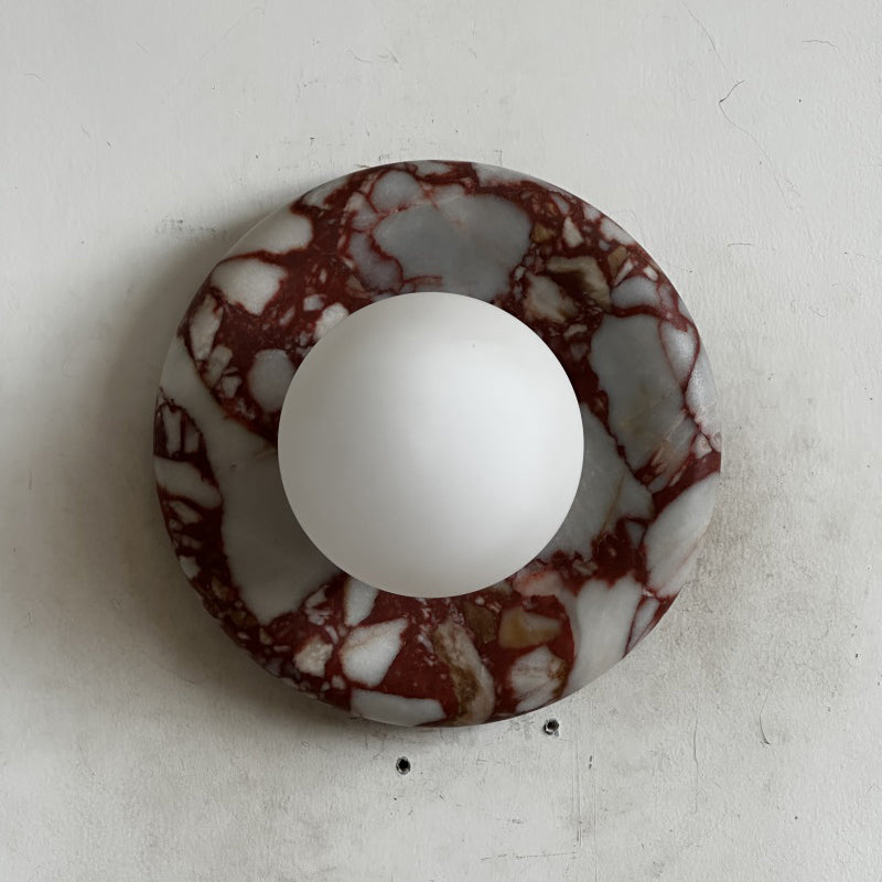 Orli Red Marble Sconce