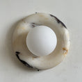 Load image into Gallery viewer, Orli Beige Marble Sconce
