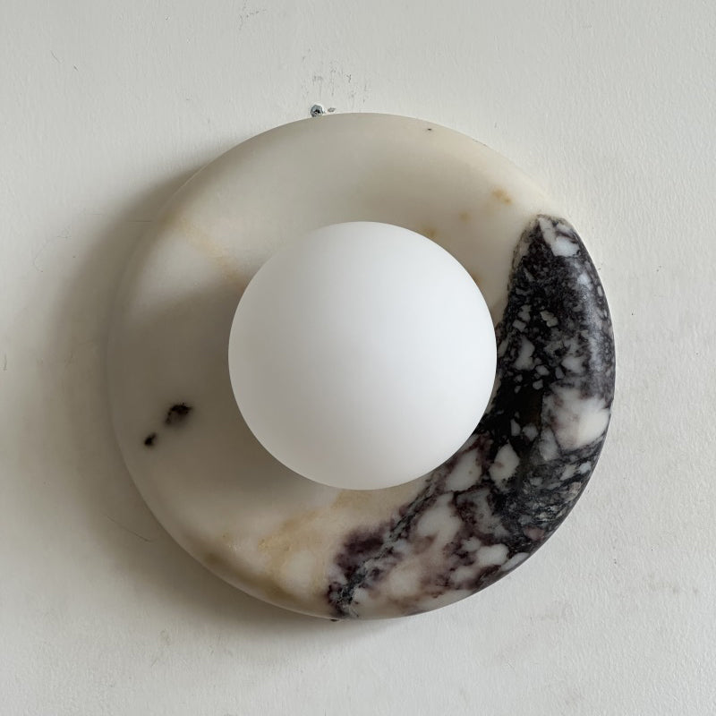 Orli Beige Marble Sconce