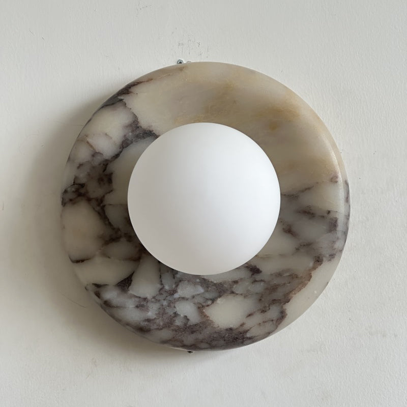 Orli Beige Marble Sconce