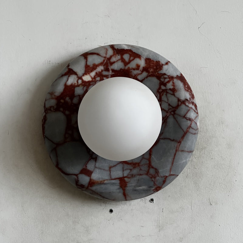 Orli Red Marble Sconce