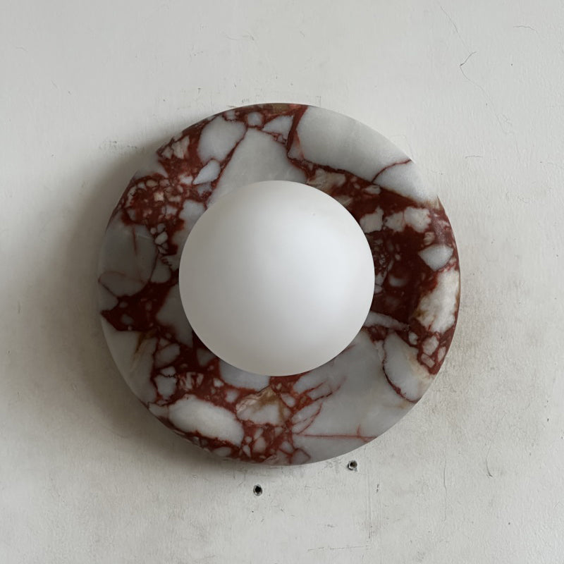 Orli Red Marble Sconce