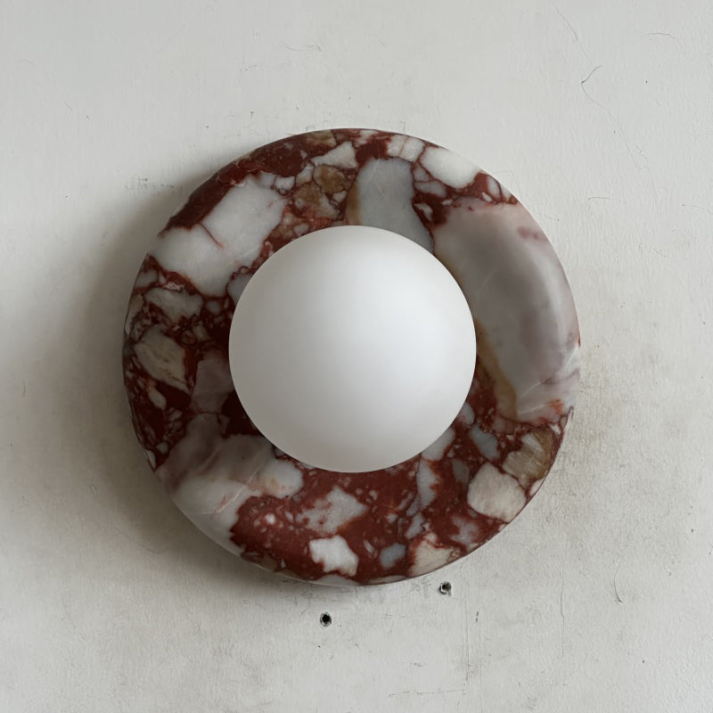 Orli Red Marble Sconce