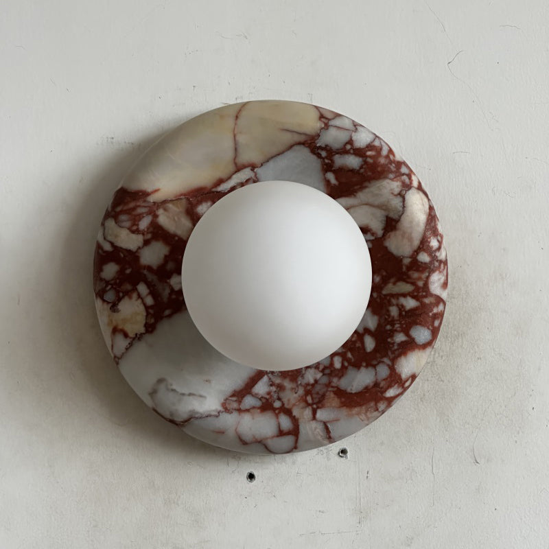 Orli Red Marble Sconce
