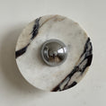Load image into Gallery viewer, Calacatta Round Marble Sconce
