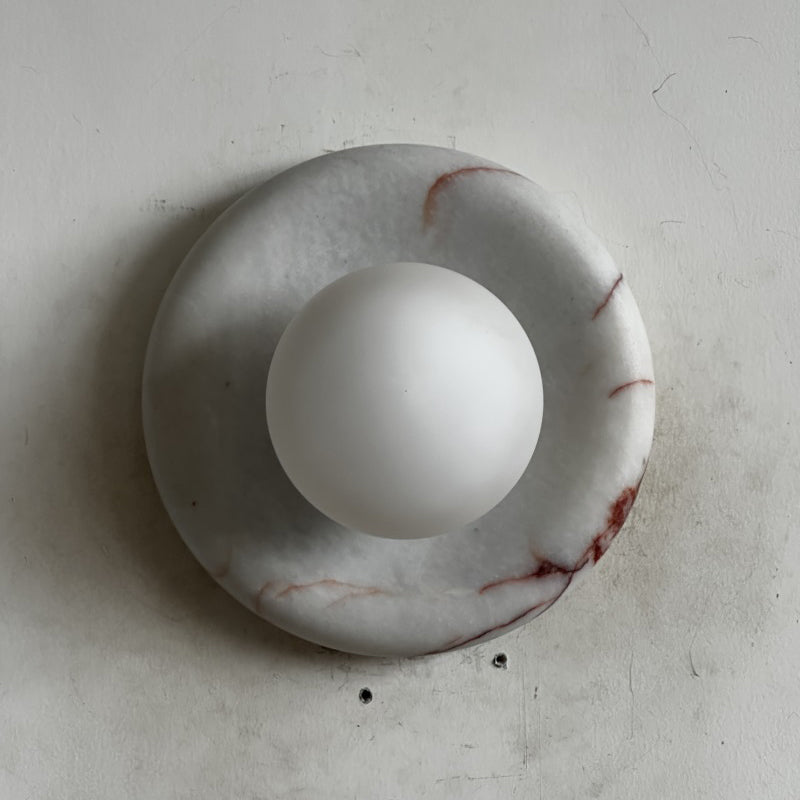 Orli Red Marble Sconce