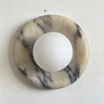 Load image into Gallery viewer, Orli Beige Marble Sconce
