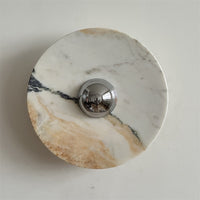 Calacatta Round Marble Wall Sconce – detail 12