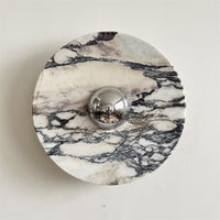 Calacatta Round Marble Wall Sconce