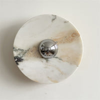 Calacatta Round Marble Wall Sconce – detail 10