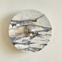 Calacatta Round Marble Wall Sconce