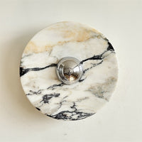 Calacatta Round Marble Wall Sconce