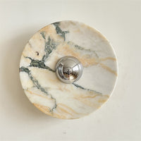 Calacatta Round Marble Wall Sconce