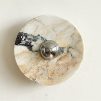 Calacatta Round Marble Wall Sconce