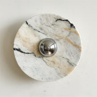 Calacatta Round Marble Wall Sconce