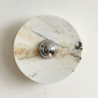 Calacatta Round Marble Wall Sconce