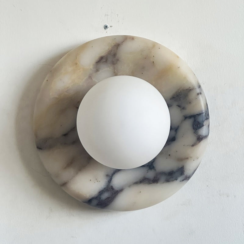 Orli Beige Marble Sconce