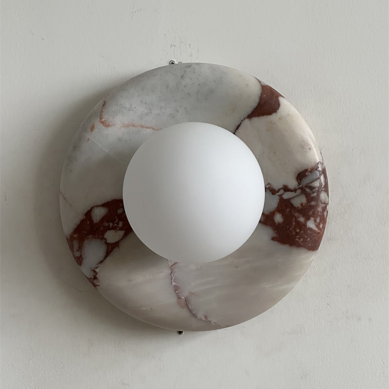 Orli Red Marble Sconce