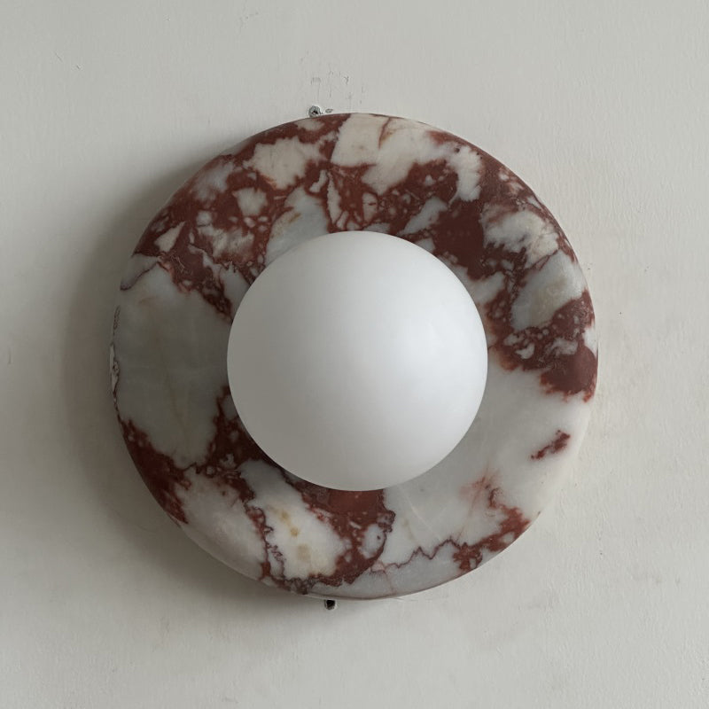 Orli Red Marble Sconce