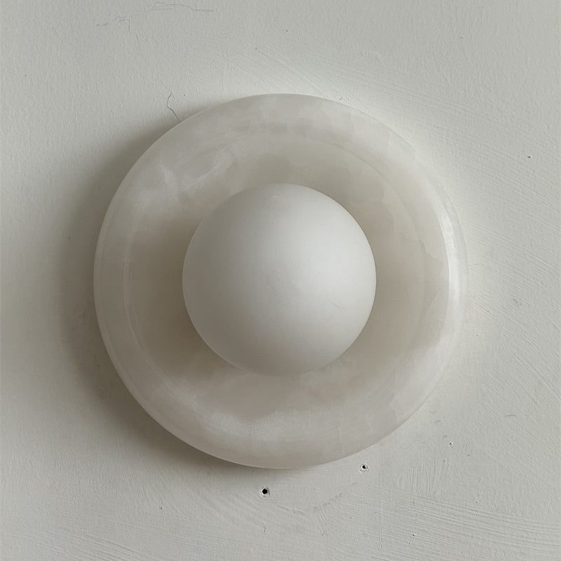 Orli White Onyx Sconce