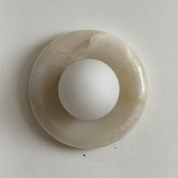 Orli White Onyx Sconce – detail 34