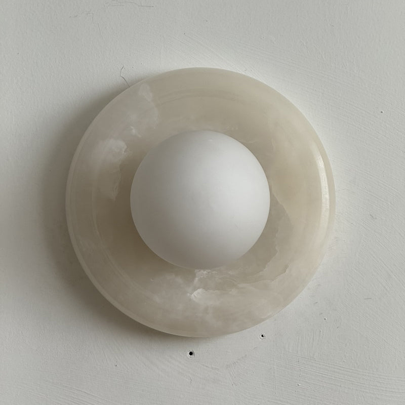Orli White Onyx Sconce
