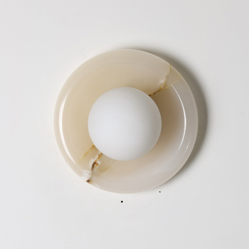 Orli White Onyx Sconce